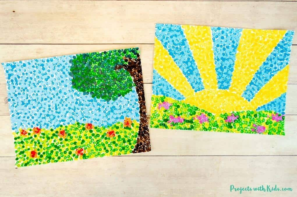 painting made of pointillism