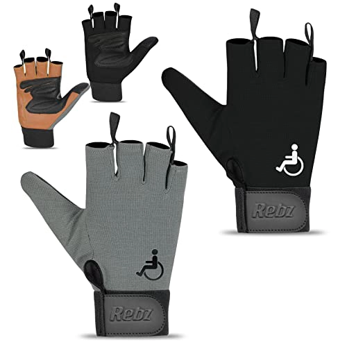 Rebo Wheelchair Gloves- Best Cut-Off Glove