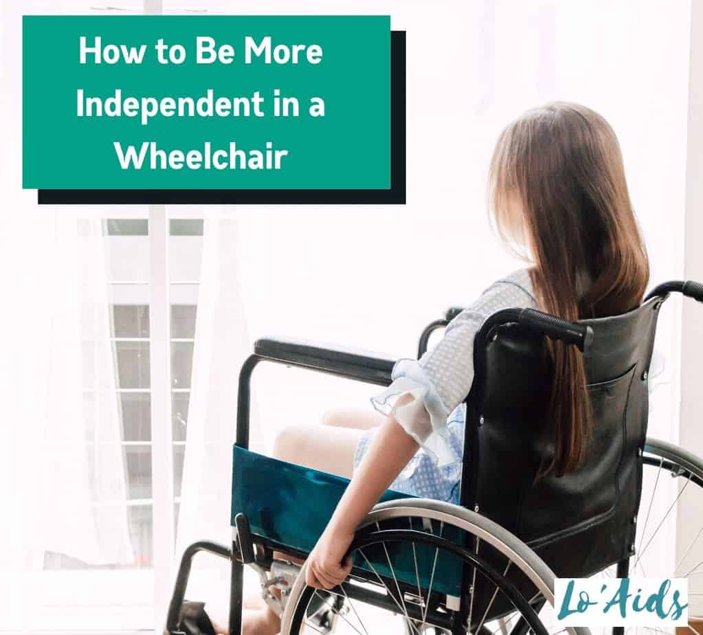 woman in a wheelchair looking out the window