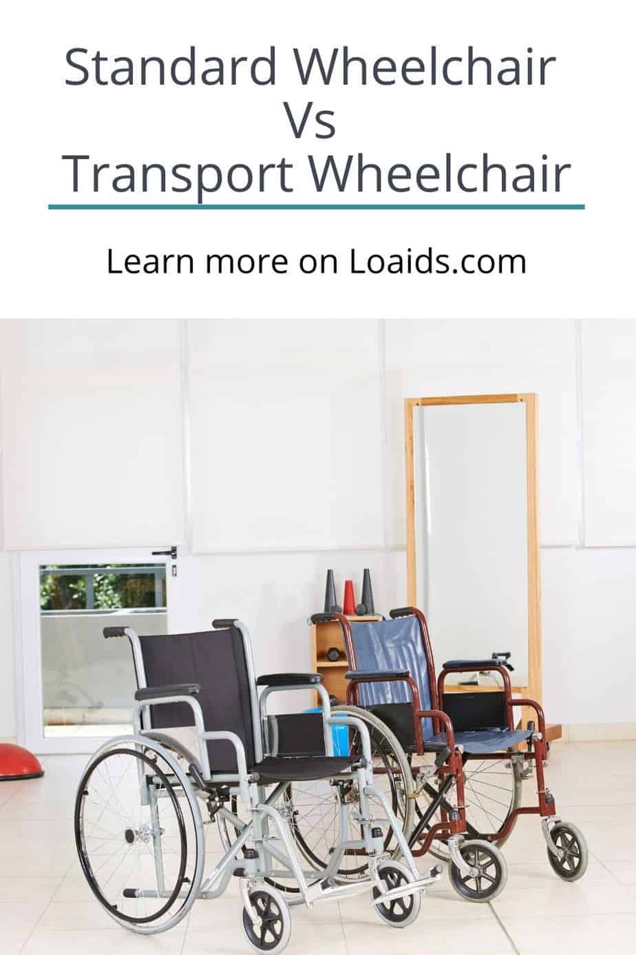 standard wheelchair vs transport wheelchair