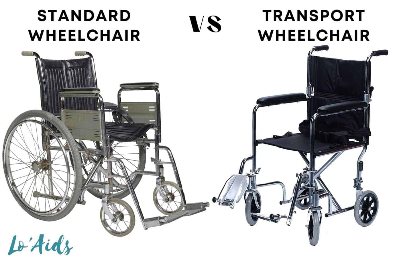 two wheelchairs: what is the difference between a wheelchair and a transport wheelchair
