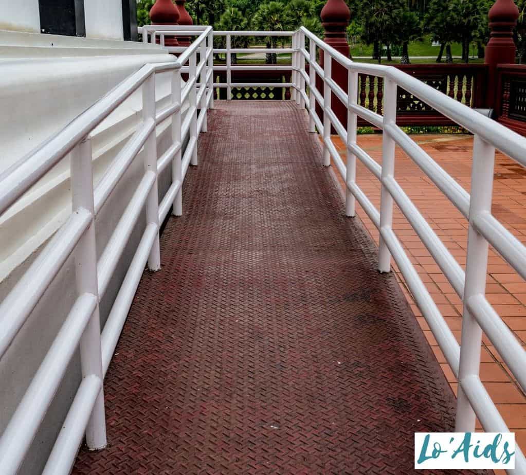 wheelchair ramp with the right wheelchair ramp angle