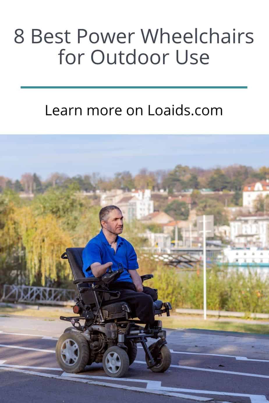 man strolling in his best power wheelchair for outdoor use