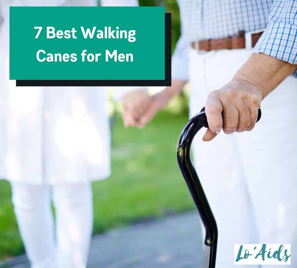 senior holding the best walking canes for men