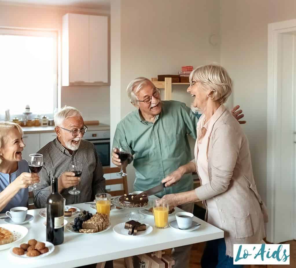 Seniors in an informal gathering