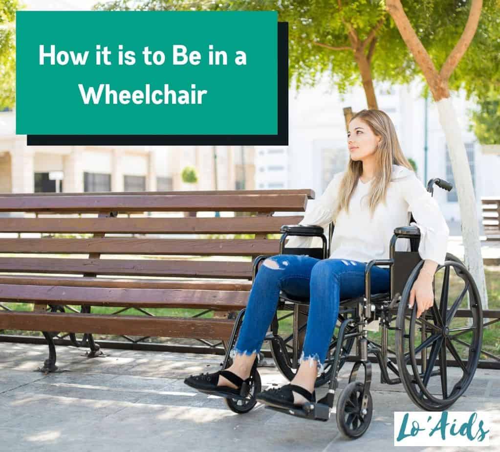 lady showcasing how it is to be in a wheelchair
