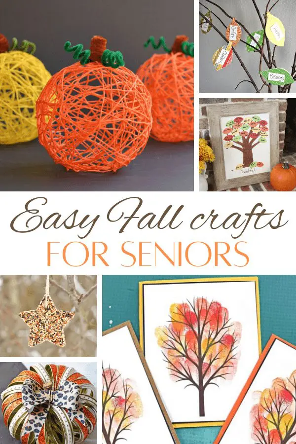 various easy fall crafts for seniors