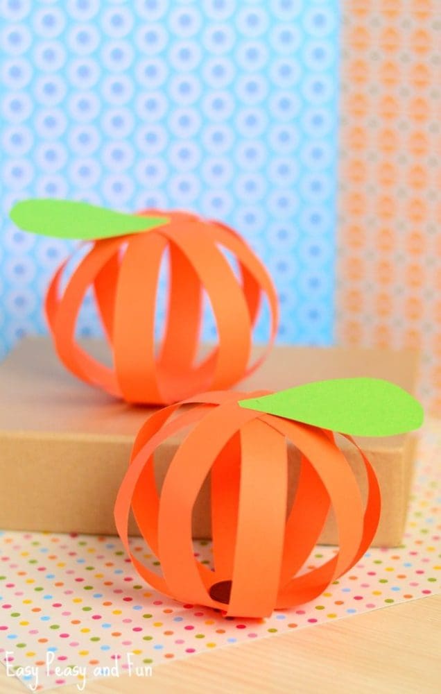 Paper Pumpkin Craft 