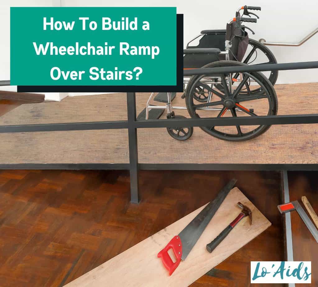 a men working on how to build a wheelchair ramp over steps