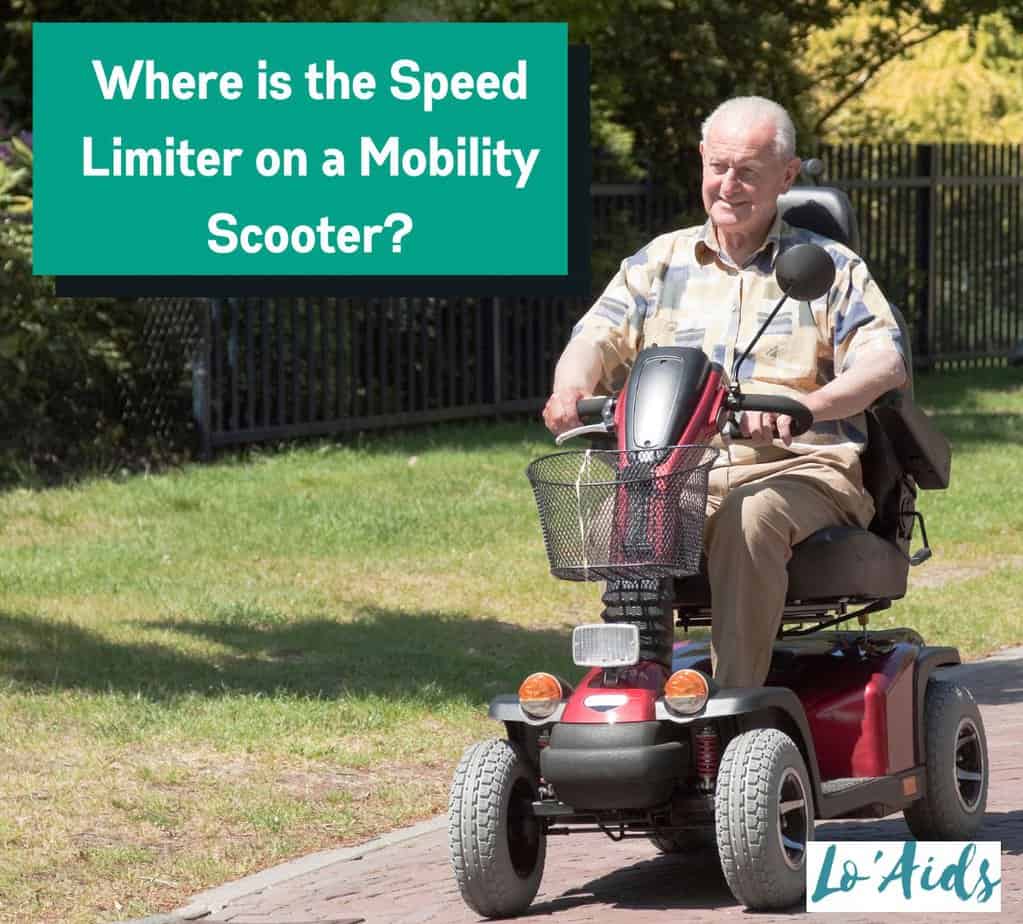 a men on mobility scooter thinking where is the speed limiter on a mobility scooter
