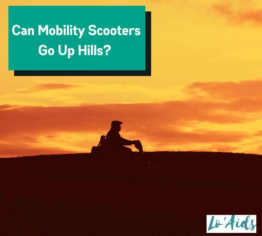 men trying to go uphill with mobility scooter but can mobility scooters go up hills