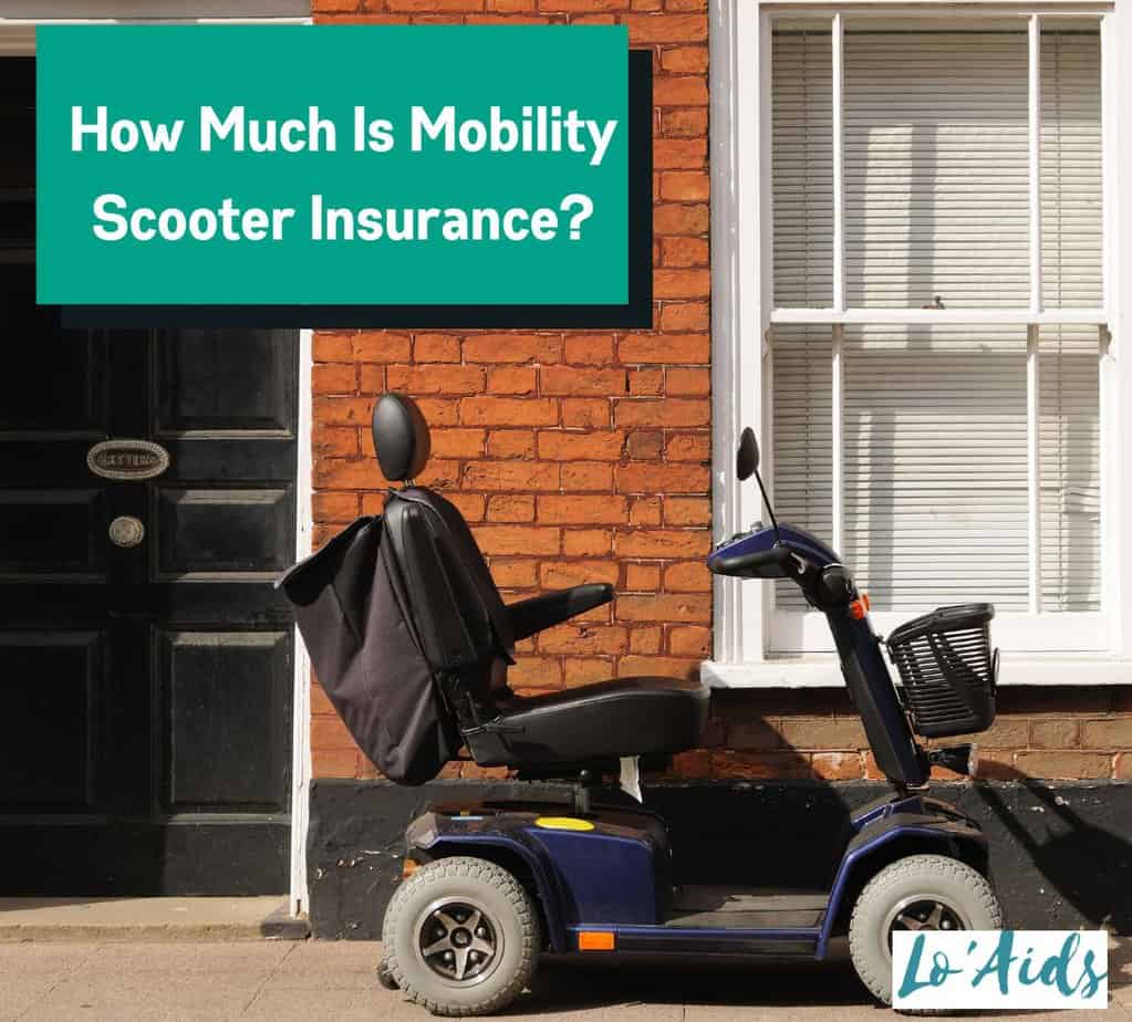 mobility scooter parked outside, how much is mobility scooter insurance