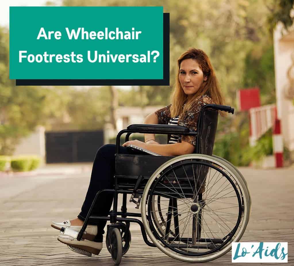 women on wheelchair, Are wheelchair footrests universal