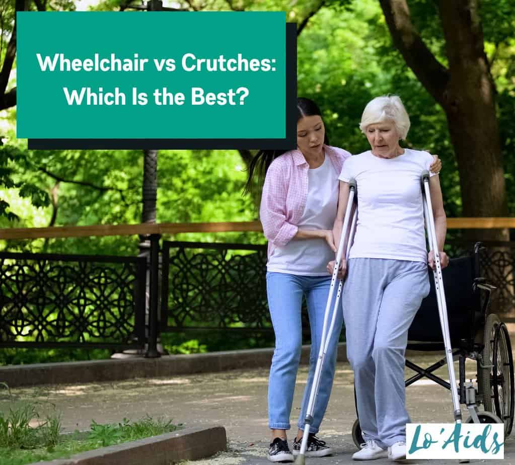 women using crutches and wheelchair for support, wheelchairs vs crutches, which is the best