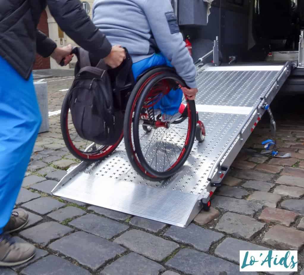 portable ramp for wheelchair