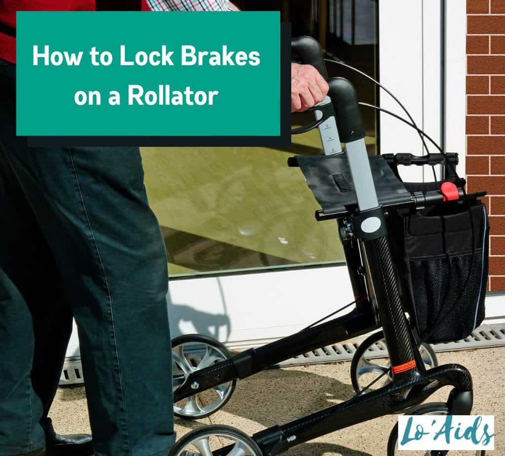 how to lock brakes on rollator