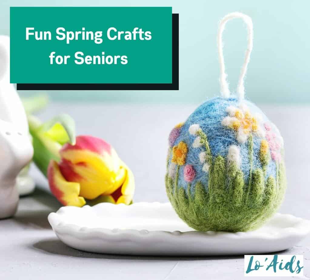 beautiful and colorful Spring crafts for seniors