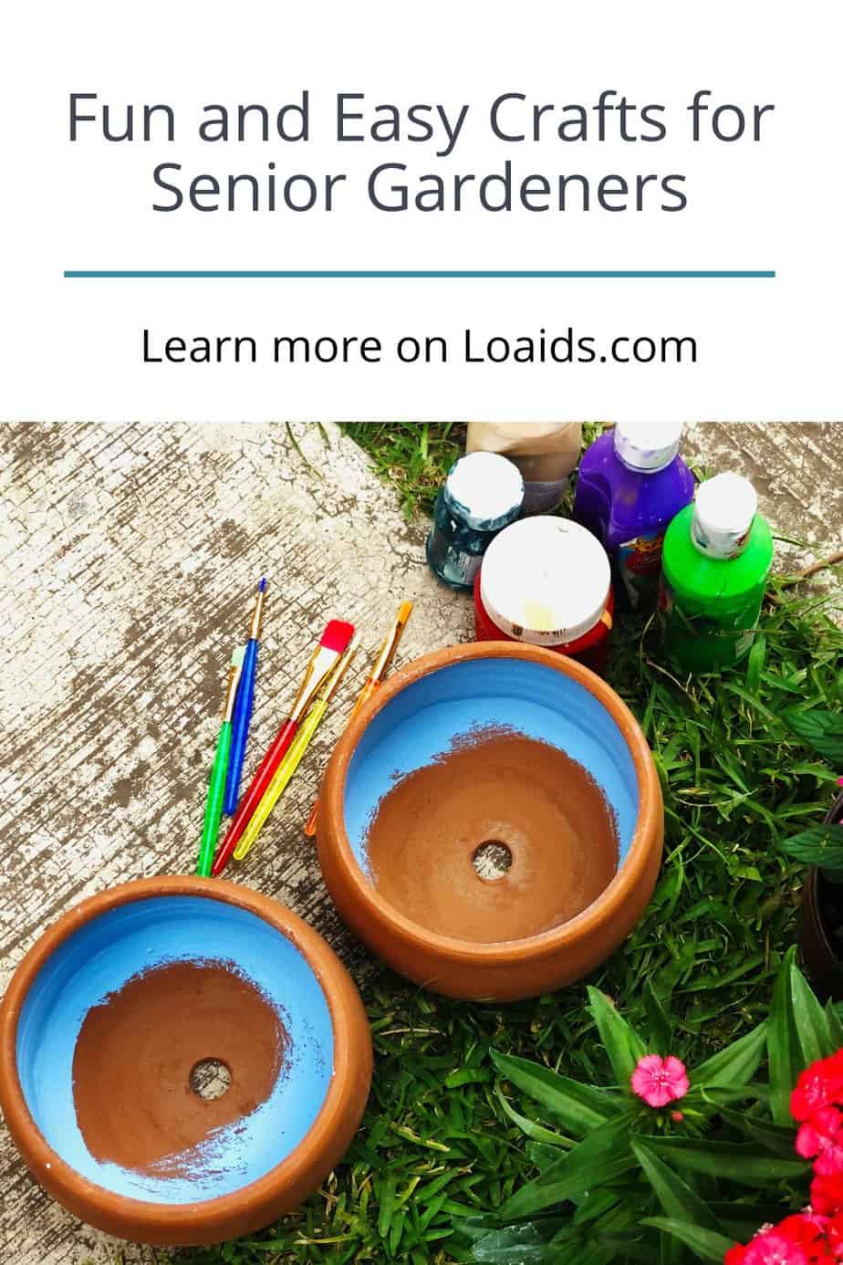 materials to make some easy garden crafts for seniors