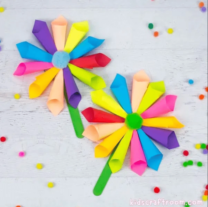 DIY Sticky-Note-Flowers: A Perfect Craft for Seniors to Boost Creativity