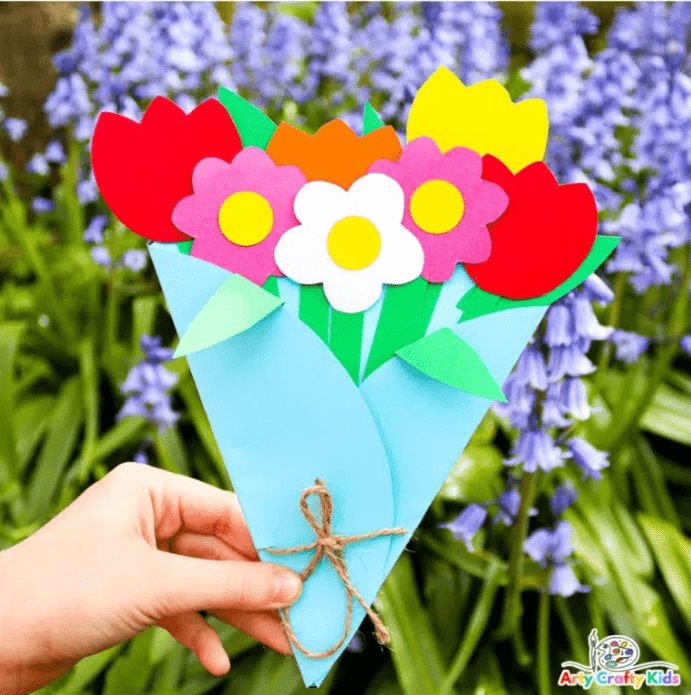 Paper Flower Bouquet Crafts