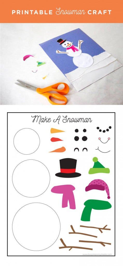 Adorable Snowman Craft Pin