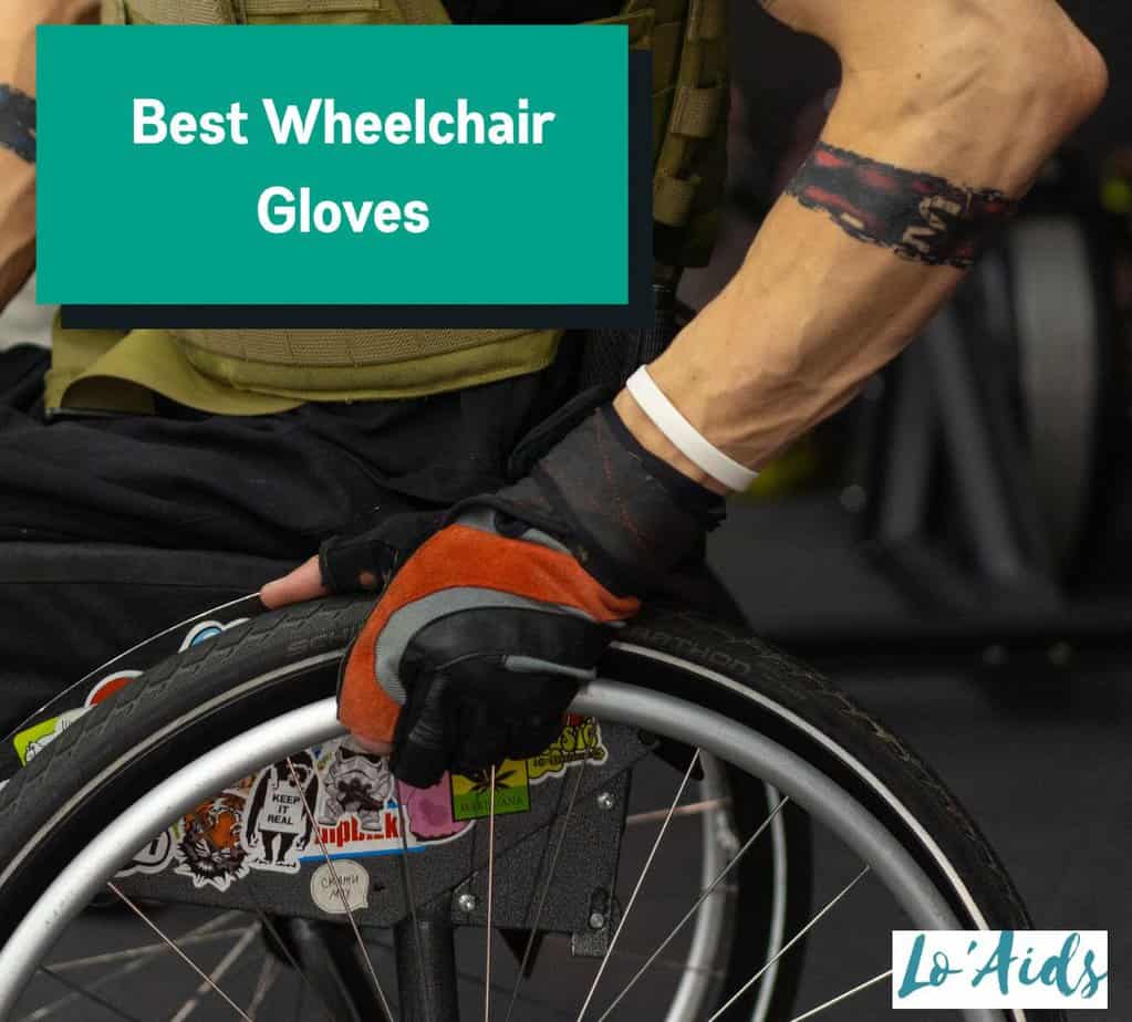 Man wearing the Best Wheelchair Gloves