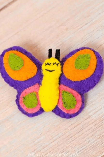 Felt Butterfly Sewing Project