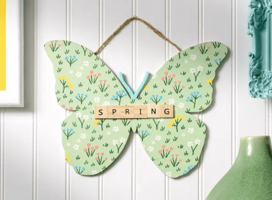 Wood Butterfly Decor