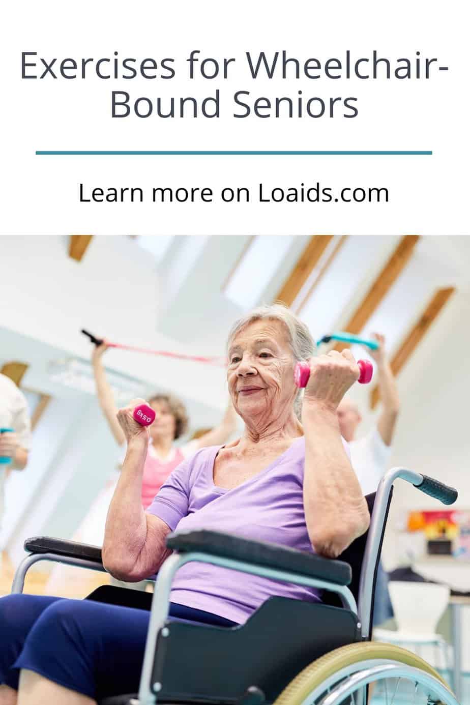 grandma exercising in her wheelchair