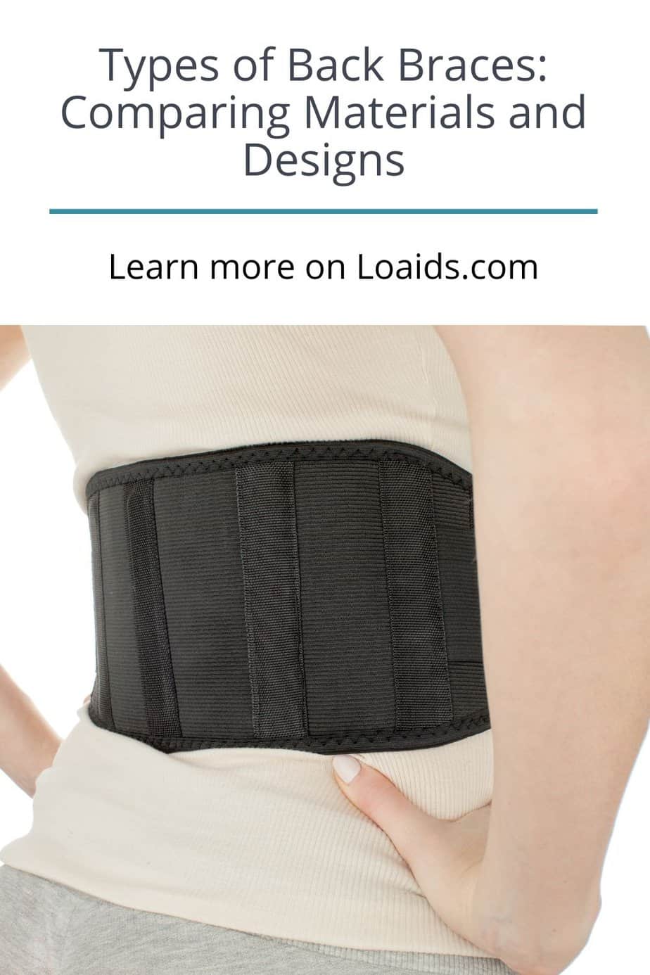 lady with a back brace support