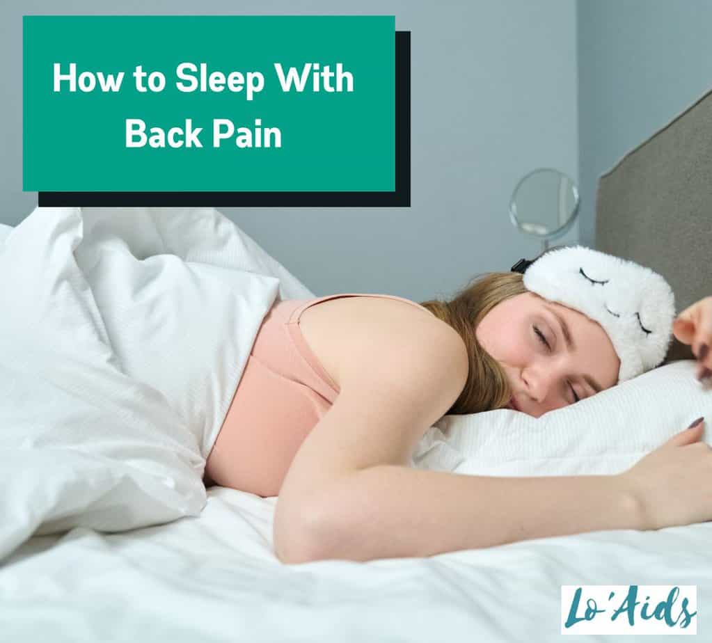 lady showing How to Sleep With Back Pain