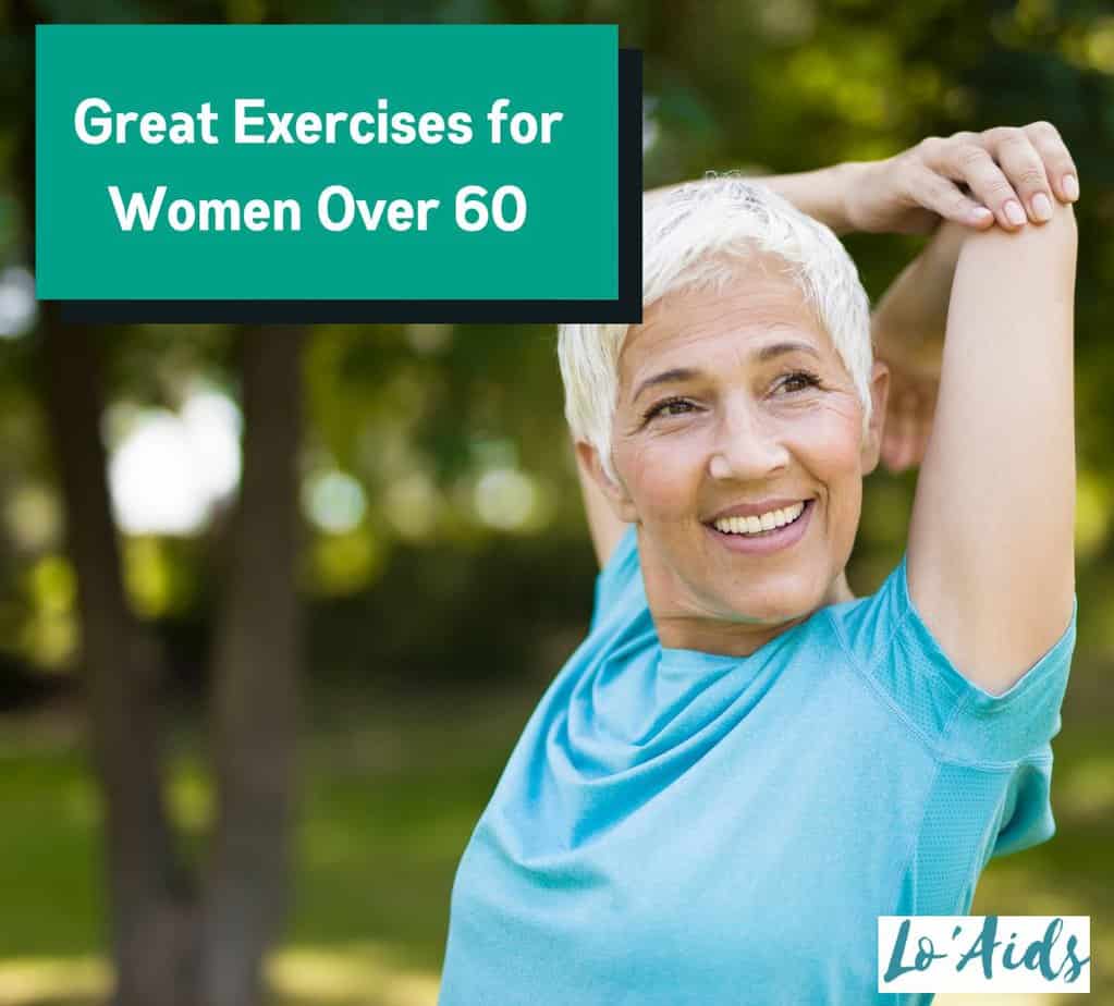 woman over 60 doing some stretching exercise