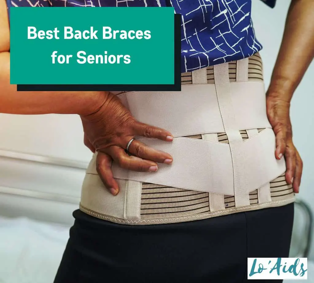 senior wearing Back Braces for Seniors
